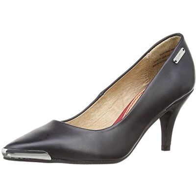 PLS10040 Pepe Jeans Damskie czółenka Bardot Metallic Piece, czarny czarny Black 35 EU PLS10040 Pepe Jeans Damskie czółenka Bardot Metallic Piece, czarny czarny Black 35 EU