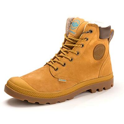 72966_846 Palladium Pampa Sport Shearling Waterproof, klasyczne buty dla dorosłych, uniseks, Żółty Amber Gold Mid Gum, 44.5 eu 72966_846 Palladium Pampa Sport Shearling Waterproof, klasyczne buty dla dorosłych, uniseks, Żółty Amber Gold Mid Gum, 44.5 eu