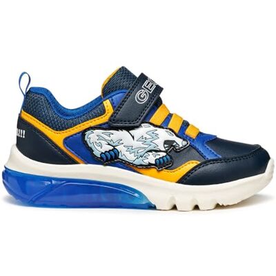 J56LBB054CE Geox J CIBERDRON Boy Sneakers, granatowe/żółte, 35 EU, granatowy żółty, 35 EU J56LBB054CE Geox J CIBERDRON Boy Sneakers, granatowe/żółte, 35 EU, granatowy żółty, 35 EU