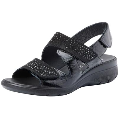D HR 57788 ENVAL SOFT D.Charlotte Enval damskie sandały na koturnie, kolor czarny, 37 EU D HR 57788 ENVAL SOFT D.Charlotte Enval damskie sandały na koturnie, kolor czarny, 37 EU