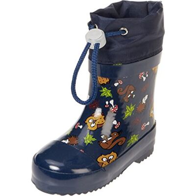 180390 Playshoes, Buty gumowe z półwałem z podszewką dla dzieci i młodzieży, Zwierzęta leśne, granatowe, 24 EU 180390 Playshoes, Buty gumowe z półwałem z podszewką dla dzieci i młodzieży, Zwierzęta leśne, granatowe, 24 EU