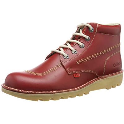 1KF0000101RCO_#FF0000 Kickers Kick Hi klasyczne buty męskie, Czerwony Red, 47 EU 1KF0000101RCO_#FF0000 Kickers Kick Hi klasyczne buty męskie, Czerwony Red, 47 EU