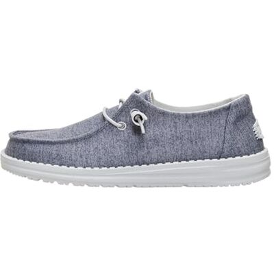 45062-030 HEYDUDE damskie Wendy Chambray Casualowe płaskie buty wsuwane styl mokasyna Szary W41 45062-030 HEYDUDE damskie Wendy Chambray Casualowe płaskie buty wsuwane styl mokasyna Szary W41