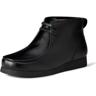 AEMN24812_Black Faux Leather Amazon Essentials Męskie buty Aemn24812Chukka Moc Toe, Czarny sztuczna skóra, 46 EU AEMN24812_Black Faux Leather Amazon Essentials Męskie buty Aemn24812Chukka Moc Toe, Czarny sztuczna skóra, 46 EU