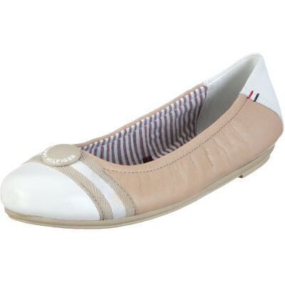 FW56813517 Tommy Hilfiger Camilla 12 A , baleriny damskie, Beżowy Piaskowy White 102, 37 eu FW56813517 Tommy Hilfiger Camilla 12 A , baleriny damskie, Beżowy Piaskowy White 102, 37 eu