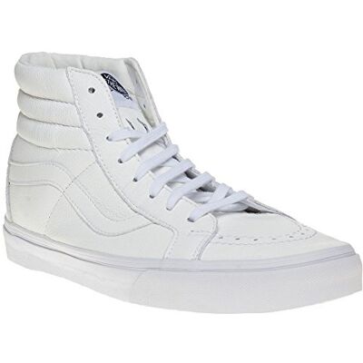 VZA0EWB_Premium Leather/True White Vans Mixed Adult U Sk8-hi Reissue Skórzane Trampki niskie, Biały Premium Leather True White, 40.5 EU VZA0EWB_Premium Leather/True White Vans Mixed Adult U Sk8-hi Reissue Skórzane Trampki niskie, Biały Premium Leather True White, 40.5 EU