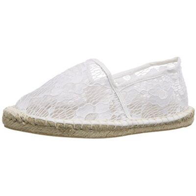 17064248_Bright White PIECES HAISHA ESPADRILLOS LACE WHITE, damskie espadryle, biały biały Bright White 36 EU 17064248_Bright White PIECES HAISHA ESPADRILLOS LACE WHITE, damskie espadryle, biały biały Bright White 36 EU