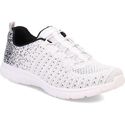104411-WBK Skechers Damskie buty typu sneakers, biały czarny, 37.5 EU 104411-WBK Skechers Damskie buty typu sneakers, biały czarny, 37.5 EU