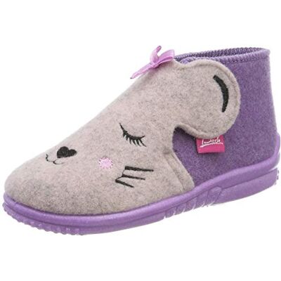 3003_13 Beck Dziewczęce Sugar wysokie kapcie, fioletowy Violett Lila 13-19 EU 3003_13 Beck Dziewczęce Sugar wysokie kapcie, fioletowy Violett Lila 13-19 EU
