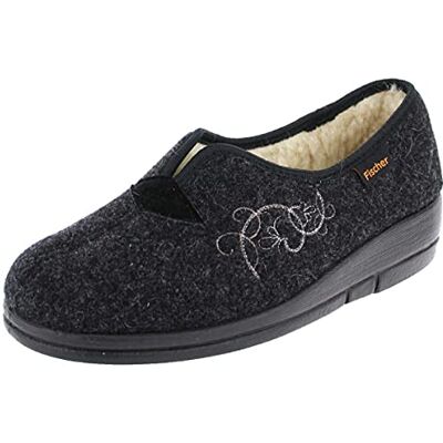 203528_205 Fischer Sandały damskie Dora, czarny, antracyt 205., 42 EU 203528_205 Fischer Sandały damskie Dora, czarny, antracyt 205., 42 EU