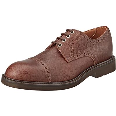 LL07439-001 Lottusse Męskie Baltimore Oxford płaskie, brązowe (moka), 44 EU LL07439-001 Lottusse Męskie Baltimore Oxford płaskie, brązowe (moka), 44 EU