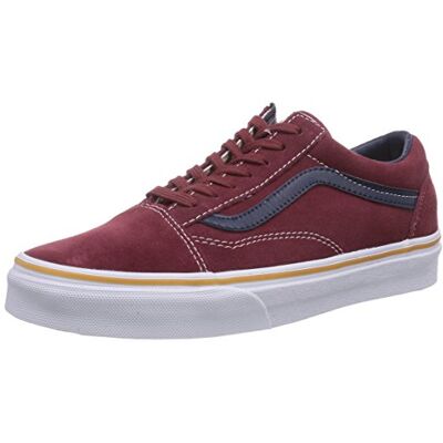 VZDFFMW Vans U Old Skool, buty sportowe uniseks, Czerwony zamsz skóra Oxblood Red, 40 EU VZDFFMW Vans U Old Skool, buty sportowe uniseks, Czerwony zamsz skóra Oxblood Red, 40 EU