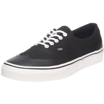 VNLY5JZ_Leather/Canvas_13 Vans Era Wingtip, modne trampki dla dorosłych, Czarna skóra, 47 EU VNLY5JZ_Leather/Canvas_13 Vans Era Wingtip, modne trampki dla dorosłych, Czarna skóra, 47 EU