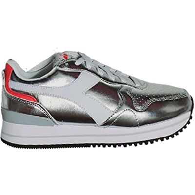 101.179558 Diadora Damskie buty gimnastyczne Olympia Platform Metal Wn srebrne, metalized, 36 EU, Srebrny metalized, 36 EU 101.179558 Diadora Damskie buty gimnastyczne Olympia Platform Metal Wn srebrne, metalized, 36 EU, Srebrny metalized, 36 EU