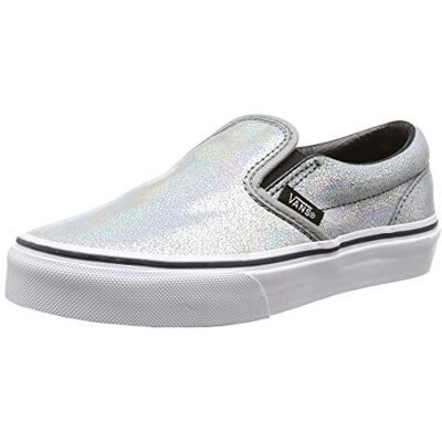 V1SQGZC_Matte Iridescent/Silver Vans Kids Classic Slip-on Matte Iridescent, dziecięce buty typu sneakers, srebrny Srebrny matowy Iridescent Silver 34.5 EU V1SQGZC_Matte Iridescent/Silver Vans Kids Classic Slip-on Matte Iridescent, dziecięce buty typu sneakers, srebrny Srebrny matowy Iridescent Silver 34.5 EU