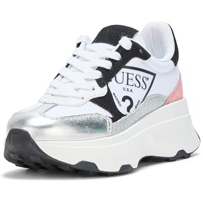 gwCALEBB6 Guess Sneakersy damskie Calebb5, Srebrny/Różowy Multi 099, 40 EU gwCALEBB6 Guess Sneakersy damskie Calebb5, Srebrny/Różowy Multi 099, 40 EU