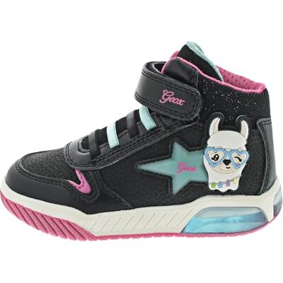 J36ASC0CENF Geox J Inek Girl C, Sneakers Dziewczyny, Czarna Aqua, 34 EU J36ASC0CENF Geox J Inek Girl C, Sneakers Dziewczyny, Czarna Aqua, 34 EU
