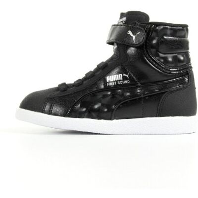 Dziewczęce buty do nauki chodzenia First Round Opulence V Kids, czarny Czarny Noir Black White Puma Silver 34 (Herstellergröße: 34) Dziewczęce buty do nauki chodzenia First Round Opulence V Kids, czarny Czarny Noir Black White Puma Silver 34 (Herstellergröße: 34)
