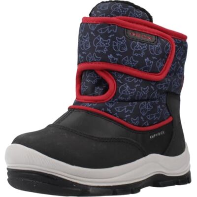 B263VE0BCMN Geox Boy B Flanfil Boy B ABX Botki, Czarny czerwony, 27 EU B263VE0BCMN Geox Boy B Flanfil Boy B ABX Botki, Czarny czerwony, 27 EU