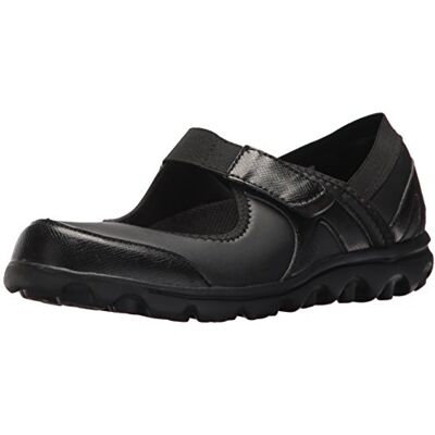 WAA003P-1-8 2E US Propet Women's Onalee Mary Jane Flat, All Black Smooth, 8 2E US WAA003P-1-8 2E US Propet Women's Onalee Mary Jane Flat, All Black Smooth, 8 2E US