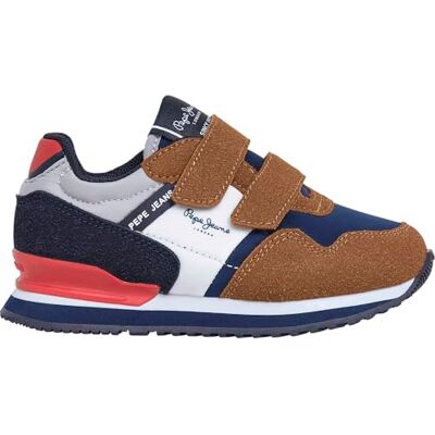 PBS400006 Pepe Jeans London Berg BK Sneak, brązowe (Toffee Brown), 45 EU, Brązowy toffi, brązowy, 10 UK PBS400006 Pepe Jeans London Berg BK Sneak, brązowe (Toffee Brown), 45 EU, Brązowy toffi, brązowy, 10 UK