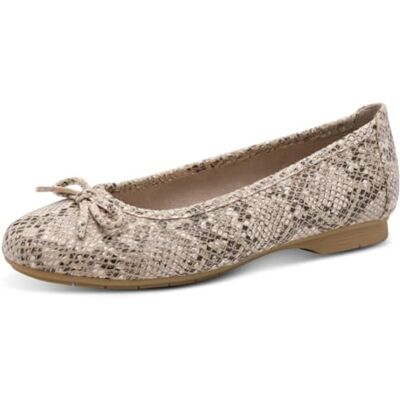 8-22164-41 Jana Damen Ballerina Vegan , kobiety, Beige Snake, 40 EU 8-22164-41 Jana Damen Ballerina Vegan , kobiety, Beige Snake, 40 EU