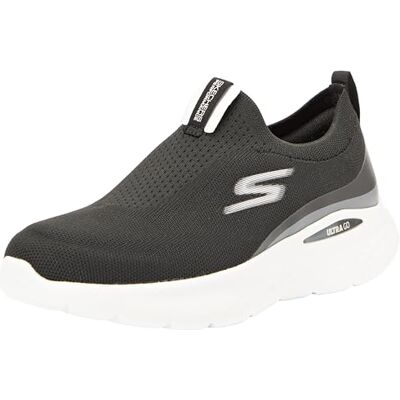 129440 Skechers Damskie Go Run Lite Aurora SkySneaker, Czarna tekstylna biała wykończenie, 35 EU 129440 Skechers Damskie Go Run Lite Aurora SkySneaker, Czarna tekstylna biała wykończenie, 35 EU