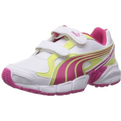 186401 13_30 EU_Wht/beetroot Purp/lime PUMA Axis 2 Sl V Jr buty do fitnessu dla chłopców, biały biały 30 EU 186401 13_30 EU_Wht/beetroot Purp/lime PUMA Axis 2 Sl V Jr buty do fitnessu dla chłopców, biały biały 30 EU