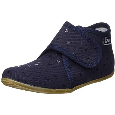 3022 Beck Little Stars wysokie kapcie chłopięce, niebieski Blau Dunkelblau 05-26 EU 3022 Beck Little Stars wysokie kapcie chłopięce, niebieski Blau Dunkelblau 05-26 EU