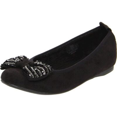 BELLA2 Stuart Weitzman Kinderschuhe Bella 2 baleriny dziewczęce, czarny czarny Black 31 EU BELLA2 Stuart Weitzman Kinderschuhe Bella 2 baleriny dziewczęce, czarny czarny Black 31 EU