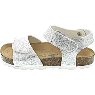 8802-5172 Richter Kinderschuhe Sandały ekologiczne, srebrne, 32 EU, srebro, 32 EU 8802-5172 Richter Kinderschuhe Sandały ekologiczne, srebrne, 32 EU, srebro, 32 EU