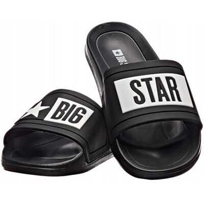 INT1234B Big Star Rubber Beach Slippers W Dd274a266 Black, Klapki Kobieta, czarny, 37 EU INT1234B Big Star Rubber Beach Slippers W Dd274a266 Black, Klapki Kobieta, czarny, 37 EU