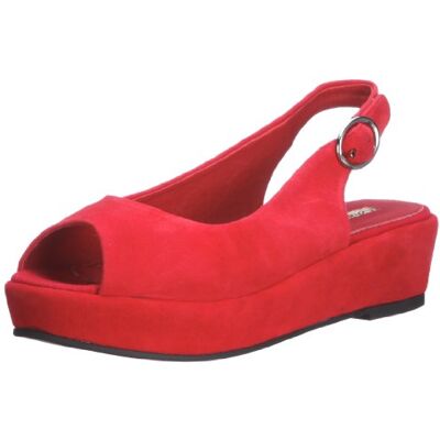 119319 Buffalo London 310-7555-1 KID SUEDE 119314 sandały damskie/modne, czerwony czerwony (Red) 41 EU 119319 Buffalo London 310-7555-1 KID SUEDE 119314 sandały damskie/modne, czerwony czerwony (Red) 41 EU