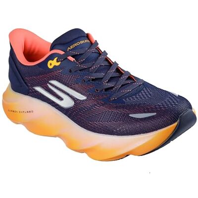 246210 Skechers GO RUN MAX ROAD 7 WYDAJNOŚĆ męska, granatowy (navy) pomarańczowy, 45 EU 246210 Skechers GO RUN MAX ROAD 7 WYDAJNOŚĆ męska, granatowy (navy) pomarańczowy, 45 EU