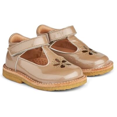 WF323i Wheat Asta Mary Jane dziecięce buty dziecięce, uniseks, rozmiar dla dziewczynek, 100% skóra patentowa, oddychające buty do nauki chodzenia, 9011 beżowy, 24 EU WF323i Wheat Asta Mary Jane dziecięce buty dziecięce, uniseks, rozmiar dla dziewczynek, 100% skóra patentowa, oddychające buty do nauki chodzenia, 9011 beżowy, 24 EU