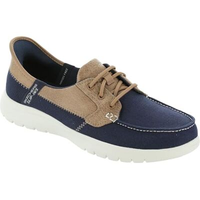 136536-NVY Skechers Damskie brogues On-The-go Flex Palmilla Brogues, Granatowy materiał tekstylny, 37.5 EU 136536-NVY Skechers Damskie brogues On-The-go Flex Palmilla Brogues, Granatowy materiał tekstylny, 37.5 EU