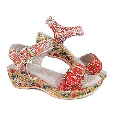 0002518_Rouge Laura Vita Facrdoto 01 Peeptoe sandały damskie, czerwony Czerwony róż. 42 EU 0002518_Rouge Laura Vita Facrdoto 01 Peeptoe sandały damskie, czerwony Czerwony róż. 42 EU
