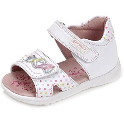 172319-B_B Garvalín Dziewczęce 172319 buty do nauki chodzenia, biały Biały White Sauvage B 18 EU 172319-B_B Garvalín Dziewczęce 172319 buty do nauki chodzenia, biały Biały White Sauvage B 18 EU