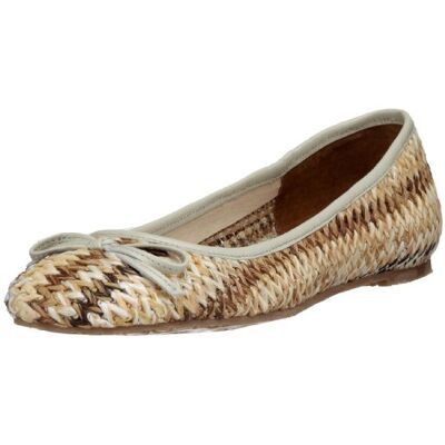 Buffalo 208-4923 raffia kid leather, damskie baleriny, beżowy Beżowy jasny Multi16-41 EU Buffalo 208-4923 raffia kid leather, damskie baleriny, beżowy Beżowy jasny Multi16-41 EU