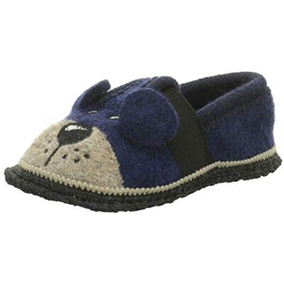 773_05 Beck Teddy niskie kapcie dziecięce, uniseks, niebieski Blau Dunkelblau 05-34 EU 773_05 Beck Teddy niskie kapcie dziecięce, uniseks, niebieski Blau Dunkelblau 05-34 EU