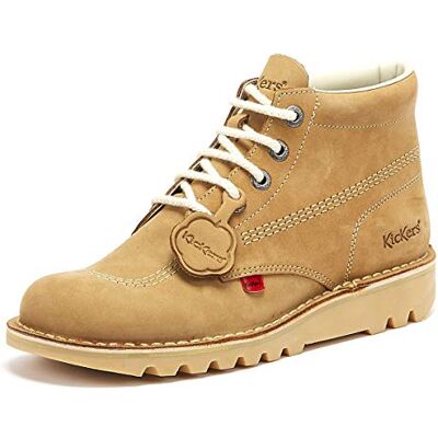 1KF0000101TDG_#A52A2A Kickers Klasyczne botki Kick Hi, bardzo wygodne, dodatkowa trwałość, jakość premium, męskie, Krem jasnojasnoopalany, 47 EU 1KF0000101TDG_#A52A2A Kickers Klasyczne botki Kick Hi, bardzo wygodne, dodatkowa trwałość, jakość premium, męskie, Krem jasnojasnoopalany, 47 EU