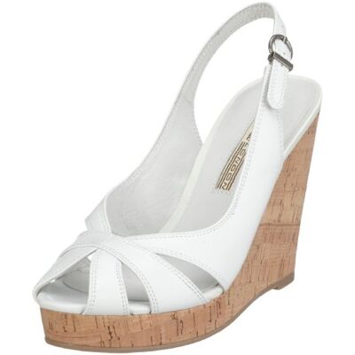 Buffalo S Denver Leather 307-13899, sandały damskie, biały biały White 40 EU Buffalo S Denver Leather 307-13899, sandały damskie, biały biały White 40 EU