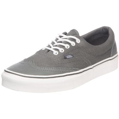 VNLY5K1_Leather/Canvas_12 Vans Era Wingtip, modne trampki dla dorosłych, szara skóra, 46 EU VNLY5K1_Leather/Canvas_12 Vans Era Wingtip, modne trampki dla dorosłych, szara skóra, 46 EU