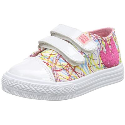 Agatha Ruiz De La Prada Dziewczęca 162906 Low-Top, biały Weiß Blanco Y Estampado Lio 29 EU Agatha Ruiz De La Prada Dziewczęca 162906 Low-Top, biały Weiß Blanco Y Estampado Lio 29 EU
