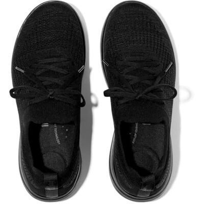 JH9-090 Fitflop Damskie Super-Q Dzianinowe Wsuwane Sznurowane Trampki, Czarne, 36 UK, Czarny, 39 EU JH9-090 Fitflop Damskie Super-Q Dzianinowe Wsuwane Sznurowane Trampki, Czarne, 36 UK, Czarny, 39 EU