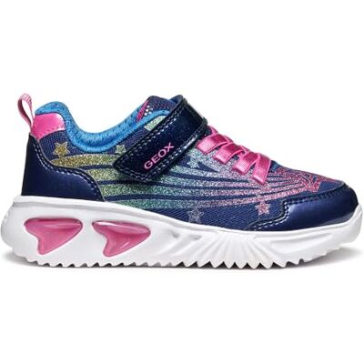 J56E9B0ASKN Geox J Assister Girl Sneakers, niebieskie/wielokolorowe, 33 EU, Niebieski, wielokolorowy, 33 EU J56E9B0ASKN Geox J Assister Girl Sneakers, niebieskie/wielokolorowe, 33 EU, Niebieski, wielokolorowy, 33 EU