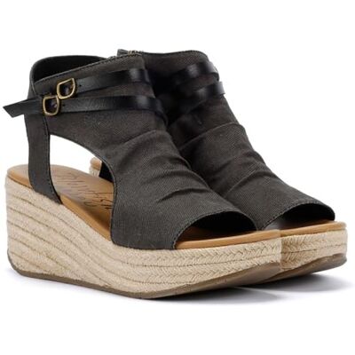 BF9004C-R-590 Blowfish Malibu Damskie sandały na koturnie Lacey-c-Rope Espadryle, Czarny, 40 EU BF9004C-R-590 Blowfish Malibu Damskie sandały na koturnie Lacey-c-Rope Espadryle, Czarny, 40 EU