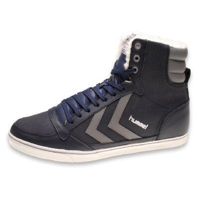 63-475-7459 hummel Slim Stadil WNT WAXCANV wysokie sneakersy dla dorosłych, uniseks, niebieski (Dress Blue), 45 EU 63-475-7459 hummel Slim Stadil WNT WAXCANV wysokie sneakersy dla dorosłych, uniseks, niebieski (Dress Blue), 45 EU