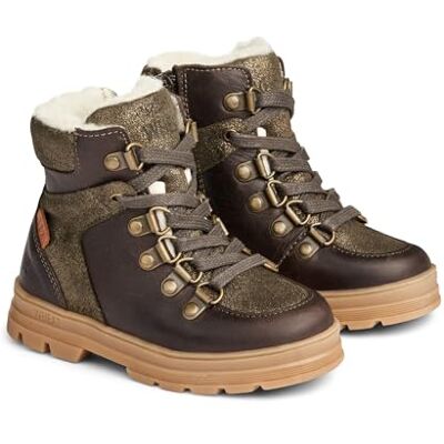 WF346i Wheat Unisex dziecięce buty zimowe Toni Tex Hiker, błyszczące, dla dziewcząt, 100% skóra, oddychające, wodoodporne buty śnieżne, 3000 brązowy, 30 EU WF346i Wheat Unisex dziecięce buty zimowe Toni Tex Hiker, błyszczące, dla dziewcząt, 100% skóra, oddychające, wodoodporne buty śnieżne, 3000 brązowy, 30 EU