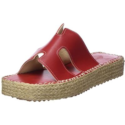 DERBTRLKY100184 Bonateks Damskie sandały Wedge, czerwone, 39 EU, czerwony, 39 eu DERBTRLKY100184 Bonateks Damskie sandały Wedge, czerwone, 39 EU, czerwony, 39 eu